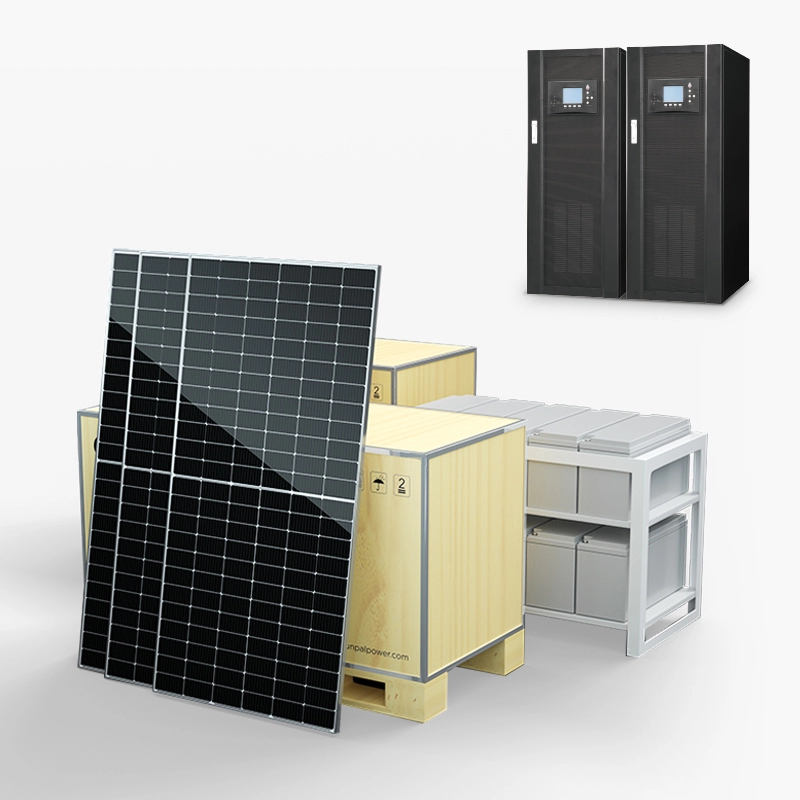 Sistema eléctrico de panel solar fuera de la red para uso comercial