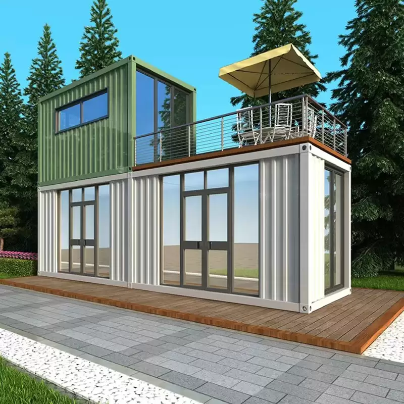 Casa modular prefabricada de envío de paquete plano