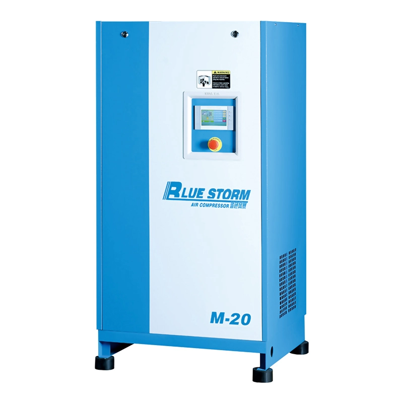 Compresor de aire de tornillo de conversión de frecuencia de imán permanente serie Blue Storm