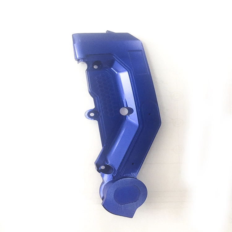 Piezas médicas de aluminio con anodizado azul procesadas por máquina talladora de alta velocidad