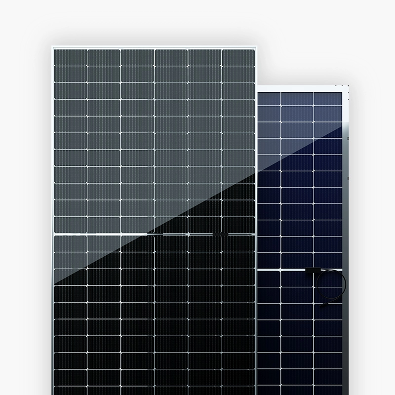 470W-490W Bifacial Clear Backsheet Mono Half-cut PERC Panel solar fotovoltaico