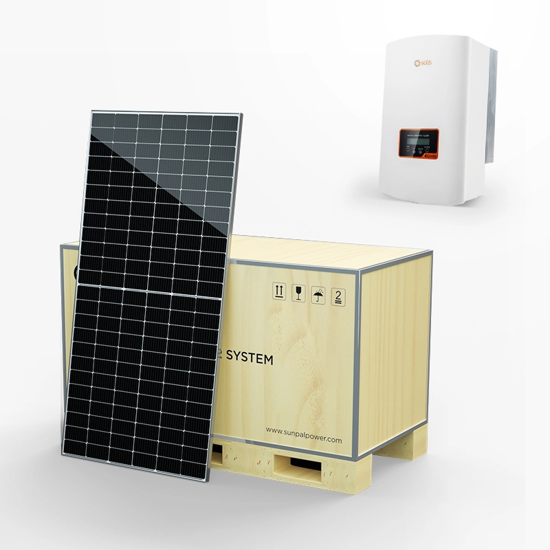 Kits de sistema de energía fotovoltaica con panel solar en la red