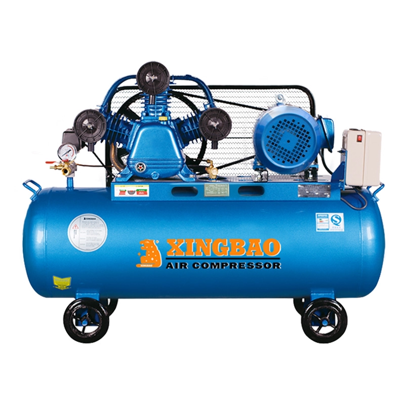 Compresor de aire de pistón refrigerado por aire de transmisión por correa de una sola etapa de 3kw