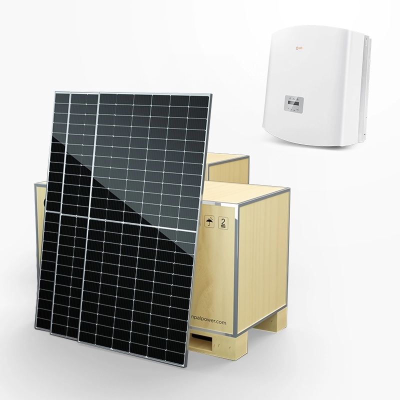 Kit de sistema de energía fotovoltaica de panel solar comercial en red
