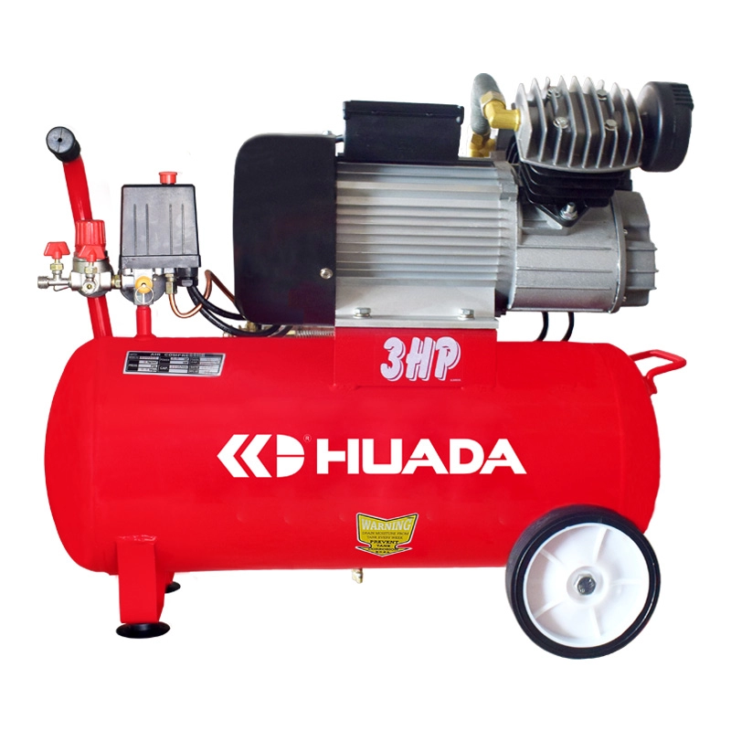 Compresor de aire de pistón de conexión directa de dos cilindros