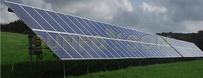 aluminum ground mounting solar system 