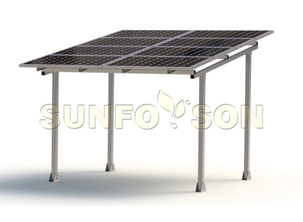 Estructura de montaje de cochera solar SunRack