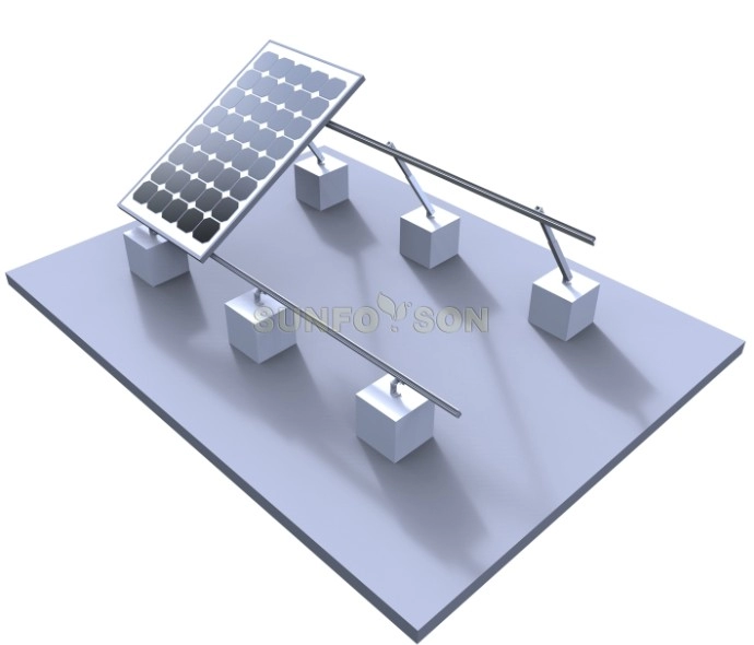 Montaje de techo solar ajustable