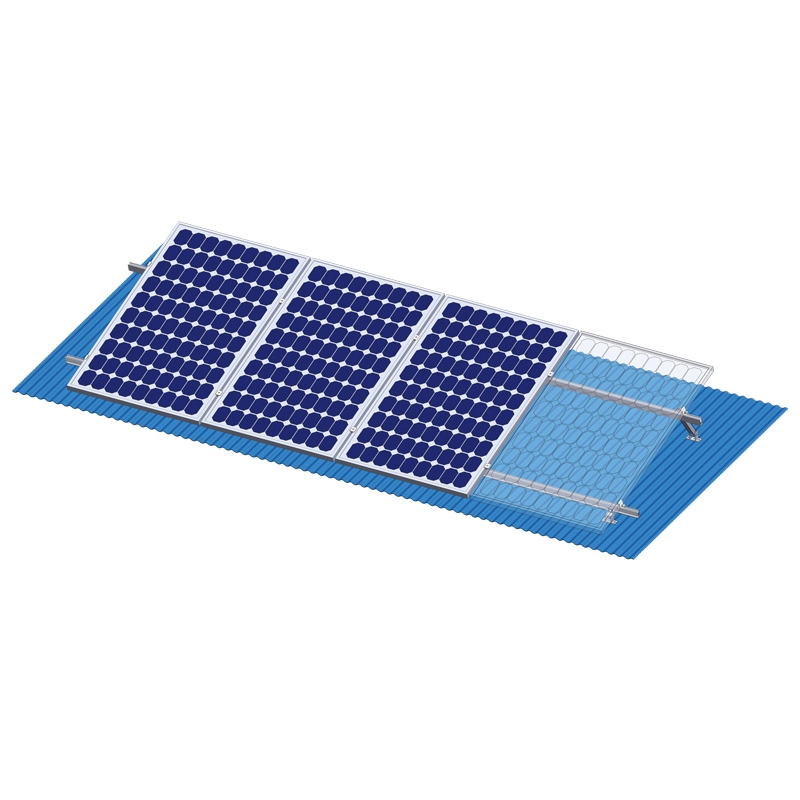 Sistema de montaje de panel solar ajustable para superficie plana