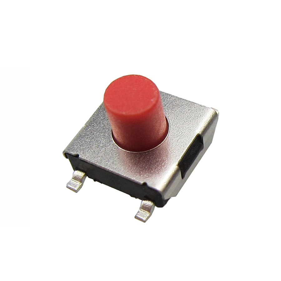 Interruptor táctil SMD ultrafino con perilla roja