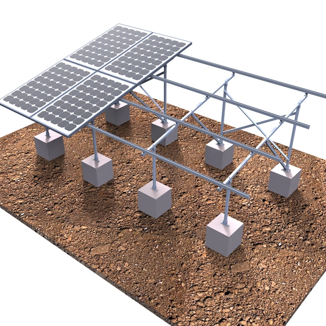 Sistema de montaje solar de acero galvanizado