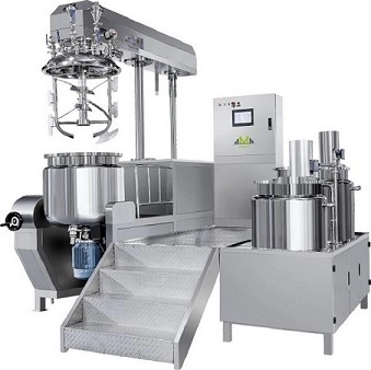 Máquina homogeneizadora mezcladora emulsionante al vacío (tipo hidráulico)
