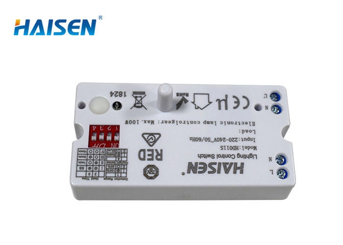 Sensor de movimiento de microondas de montaje fácil Sensor de interruptor de encendido y apagado de alta frecuencia