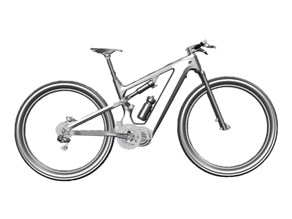 Nuevo marco de bicicleta eléctrica de suspensión completa BAFANG G510 de molde