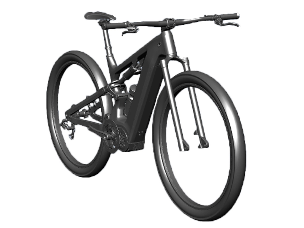 Nuevo marco de bicicleta eléctrica de suspensión completa BAFANG G510 de molde