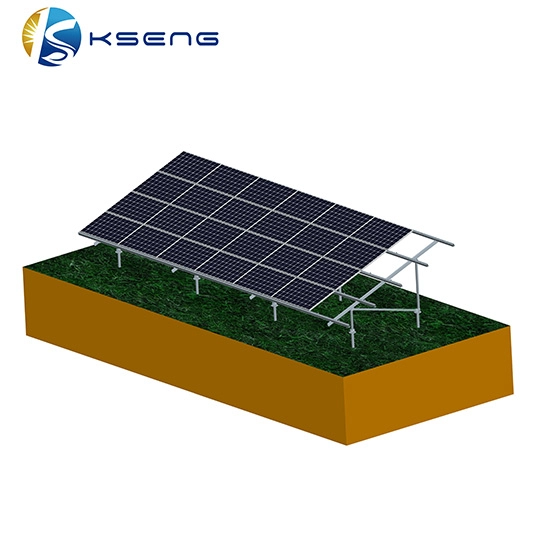 Sistema de soporte de montaje en tierra solar en forma de N