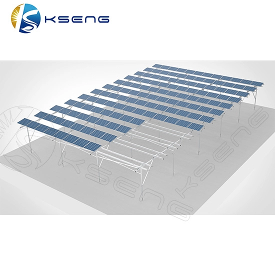 Sistema de montaje en tierra de granja solar