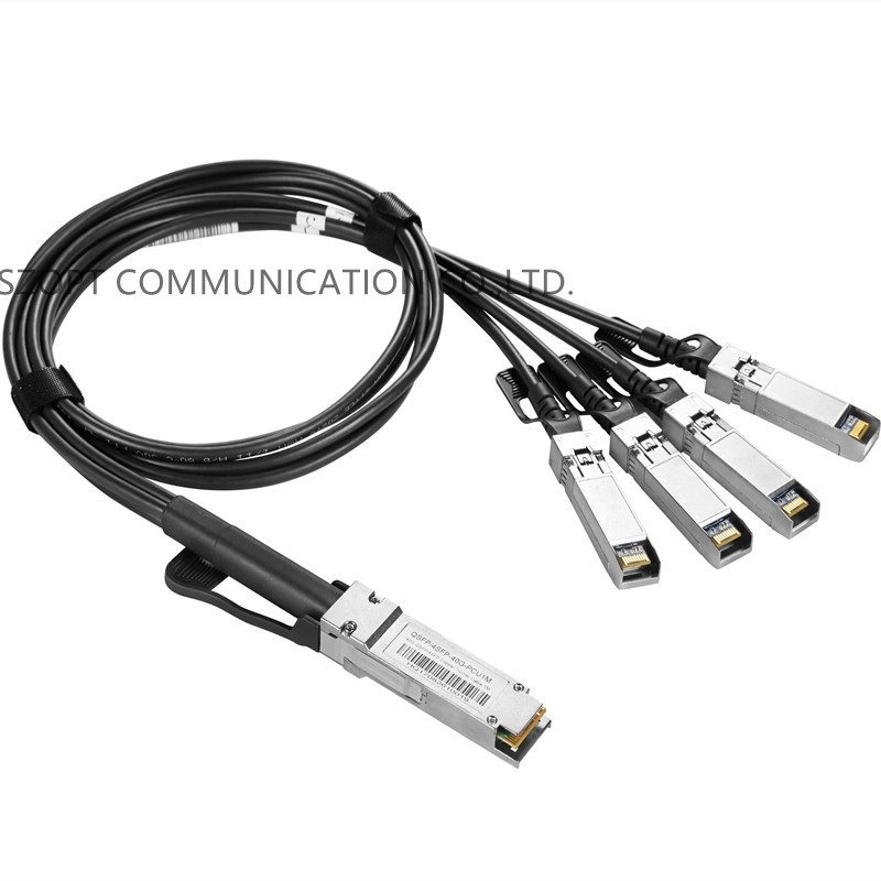 Cable de conexión DAC de alta velocidad 40G QSFP+ a 4xQSFP+100G QSFP28 a 4xQSFP28 Cable de cobre de conexión directa