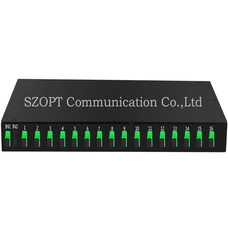Panel de conexión divisor PLC para montaje en bastidor, 1U, 19", 1X16/32/64 2x16/32/64