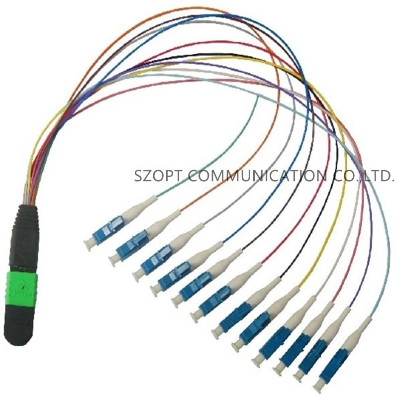 Cable de conexión de arnés MPO/MTP-LC SM OM3 OM4 OM5 de 0,9 mm