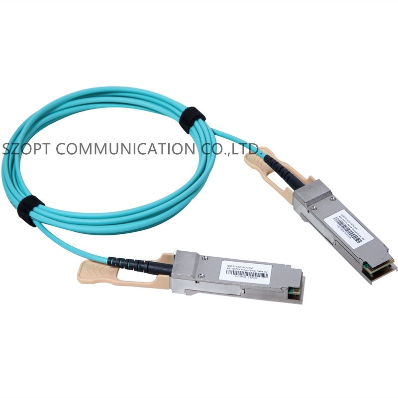 Cable óptico activo de alta velocidad 40G QSFP+ 100G QSFP28 AOC Cable