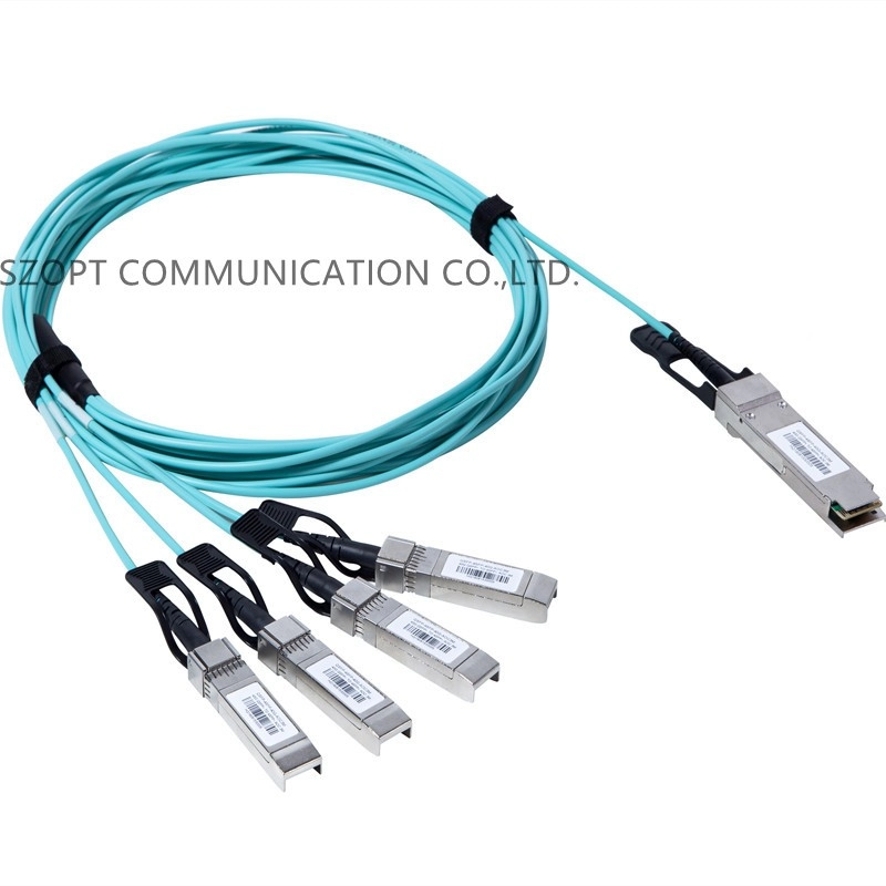 40G QSFP+ a 4x QSFP 100G QSFP28 a 4x QSFP28+ Cable óptico activo AOC QSFP+ Breakout Cable