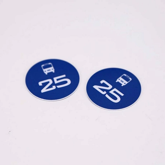 Impermeable 125khz 13.56Mhz RFID PVC Smart Round EdgeToken