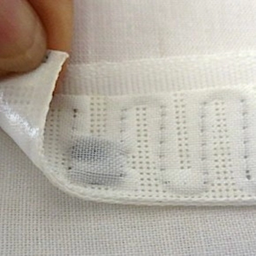 Etiqueta de lavandería de tela tejida UHF RFID para gestión de lavado