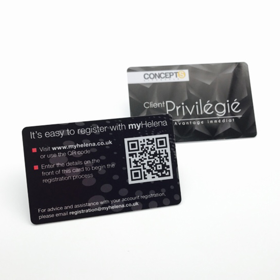 Printed PVC QR Code Card