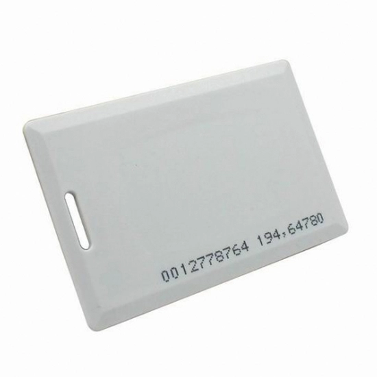 RFID T5577 chip 125Khz ID Clamshell Tarjeta gruesa para control de acceso