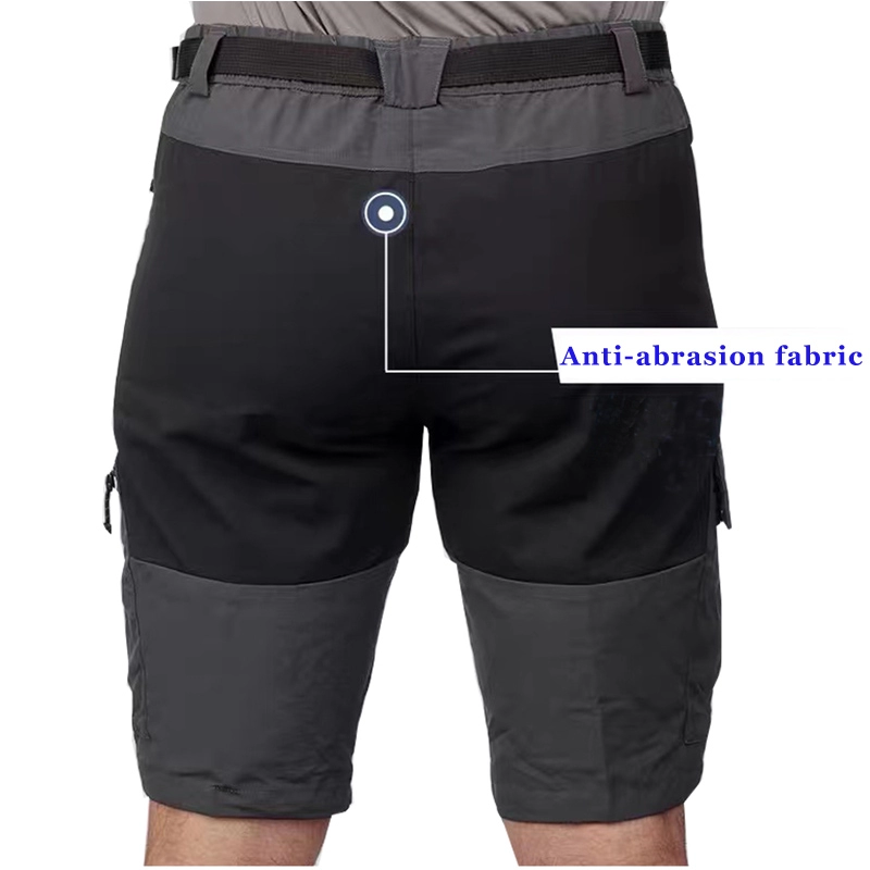 Pantalones cortos de senderismo ligeros de secado rápido para hombre, pantalones cortos de carga elásticos para senderismo, Camping, viajes tácticos, pesca