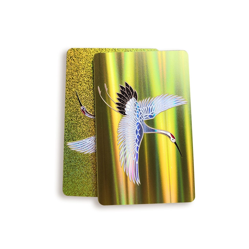 Nuevas tarjetas de membresía de PVC con láser de arco iris para manualidades especiales personalizadas