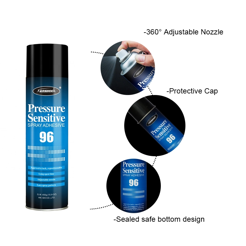 Adhesivo en aerosol sensible a la presión