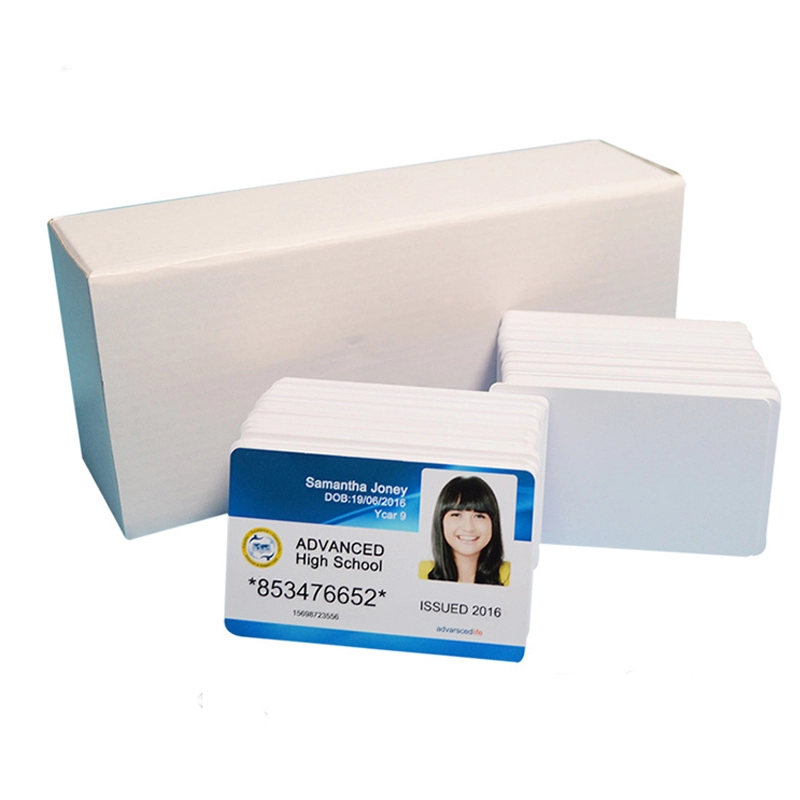 Tarjeta de identificación de PVC imprimible por inyección de tinta CR80 para impresora Epson l800