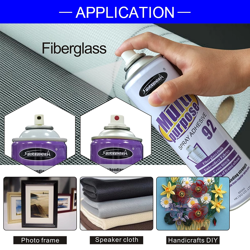 Sprayidea 92 Material compuesto pegamento en aerosol fibra de vidrio multiusos tela de fibra de carbono