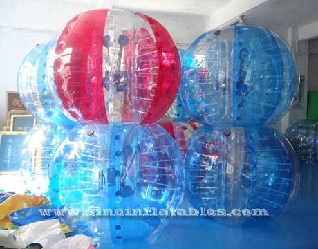 Balón de fútbol de burbuja inflable de TPU para niños y adultos con arnés de calidad de Sino Inflatables