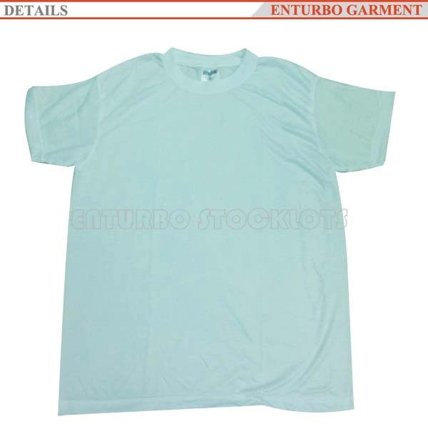 Camiseta básica de color blanco de material de algodón para hombre