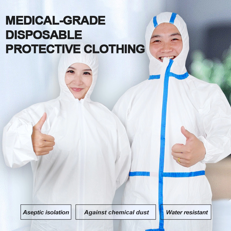 Traje médico desechable al por mayor protección microporosa del traje del aislamiento de la bata