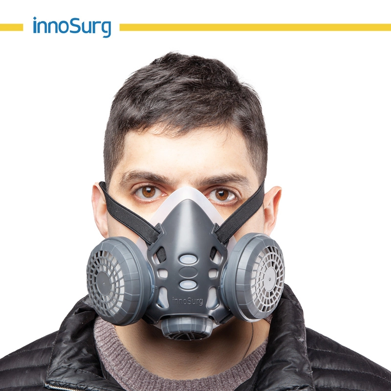 Media máscara de respirador para polvo y partículas suspendidas en el aire