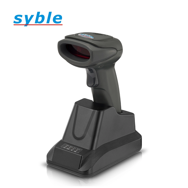 Escáner de código de barras láser inalámbrico Syble 2.4G 1D con alta sensibilidad