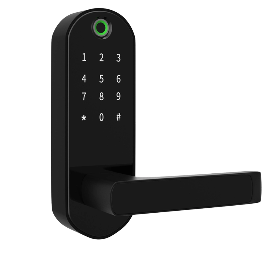 Cerradura de llave de huella dactilar NFC de contraseña Digital de sistema de casa inteligente para puerta de madera