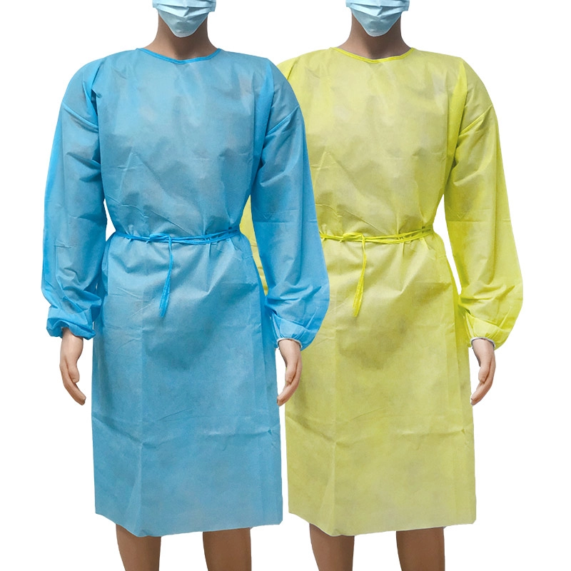 Bata quirúrgica desechable impermeable uniforme de Hospital ropa quirúrgica de Hospital