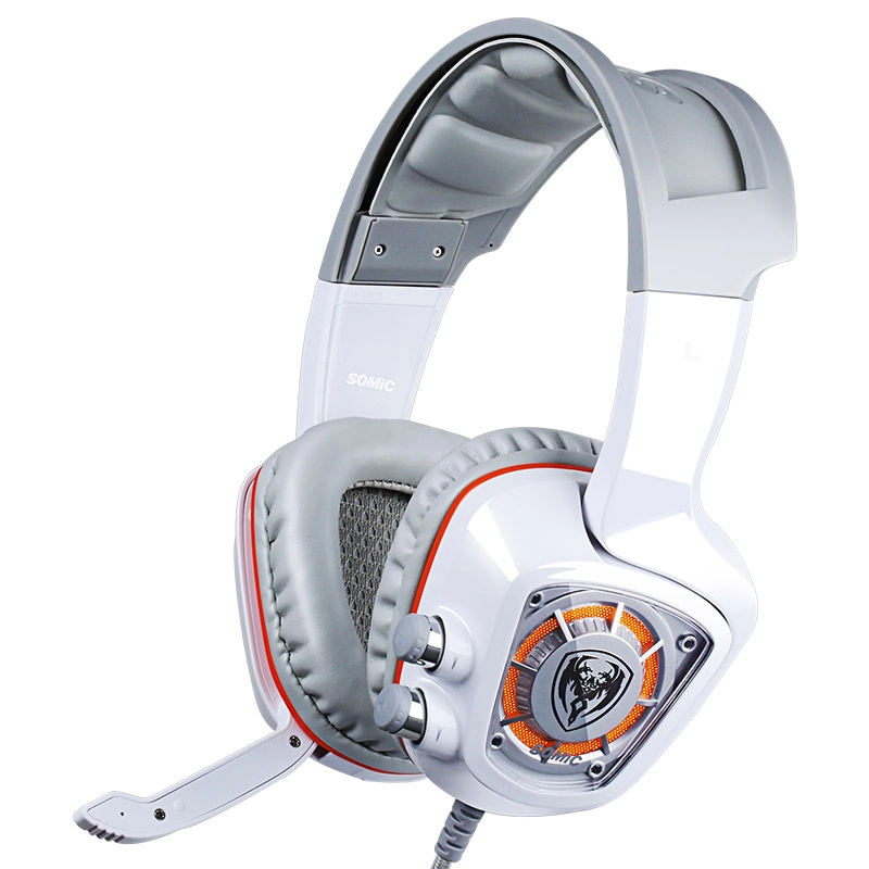 Somic G910 USB 7.1 Auriculares con iluminación y cancelación de ruido para videojuegos