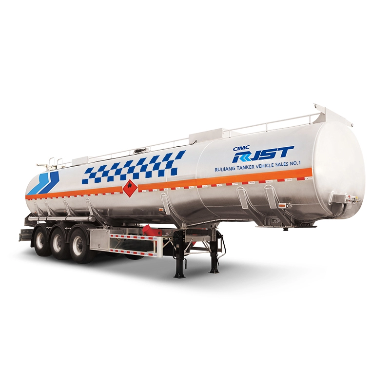 Semirremolque cisterna de líquido de aluminio sin viga auxiliar - CIMC RJST Liquid truck