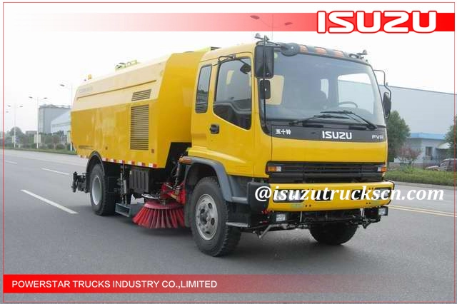 Camión Isuzu Heavy Duty Airport Vacuum Road Sweeper Truck para Filipinas