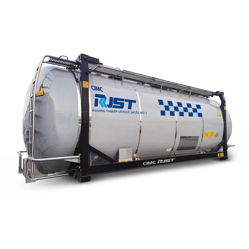 Tanque contenedor de acero inoxidable con caja intercambiable - CIMC RJST Liquid truck