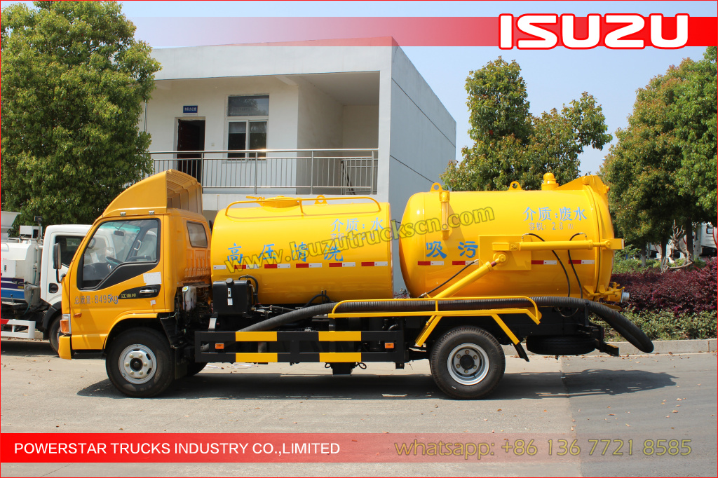 ISUZU Trucks mounted Jetting vacuum trucks