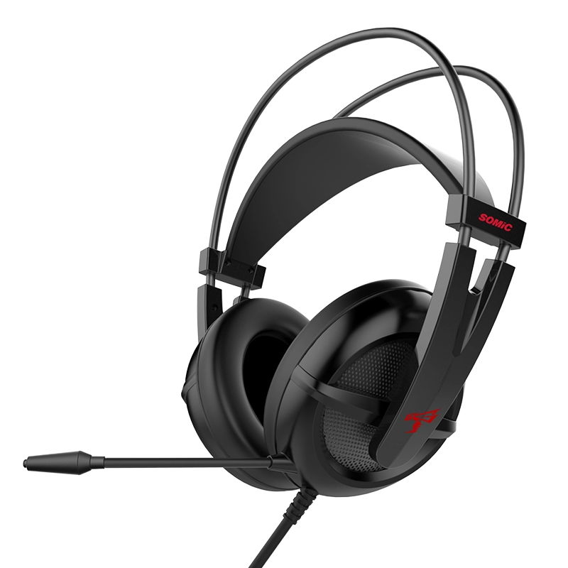 SOMIC G238 auriculares para juegos negros con logotipo personalizado para juegos para pc Xbox ps4