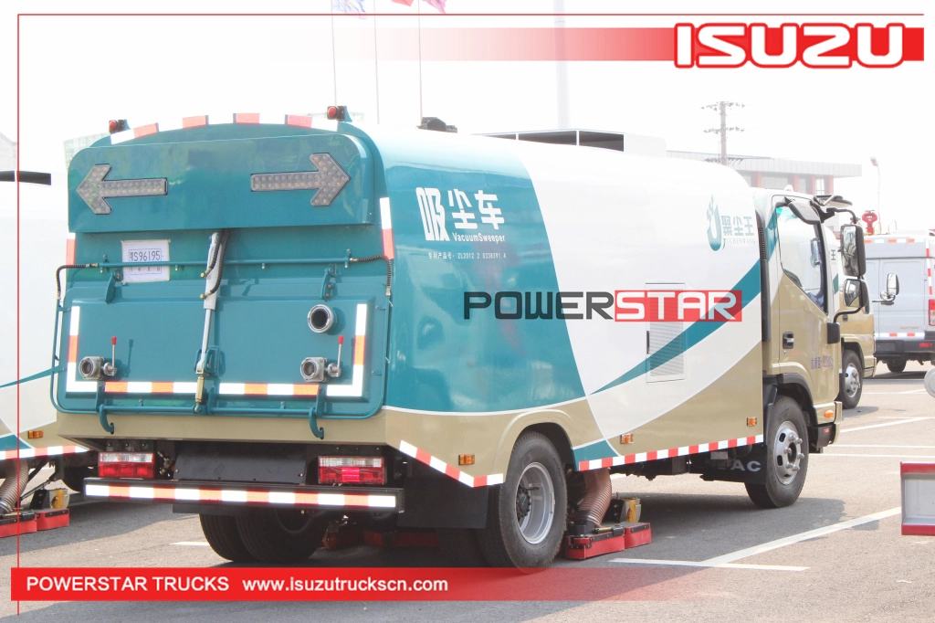 5m3 Pure Vacuum Suction Sweeper Isuzu Dirty Suction Vehicle