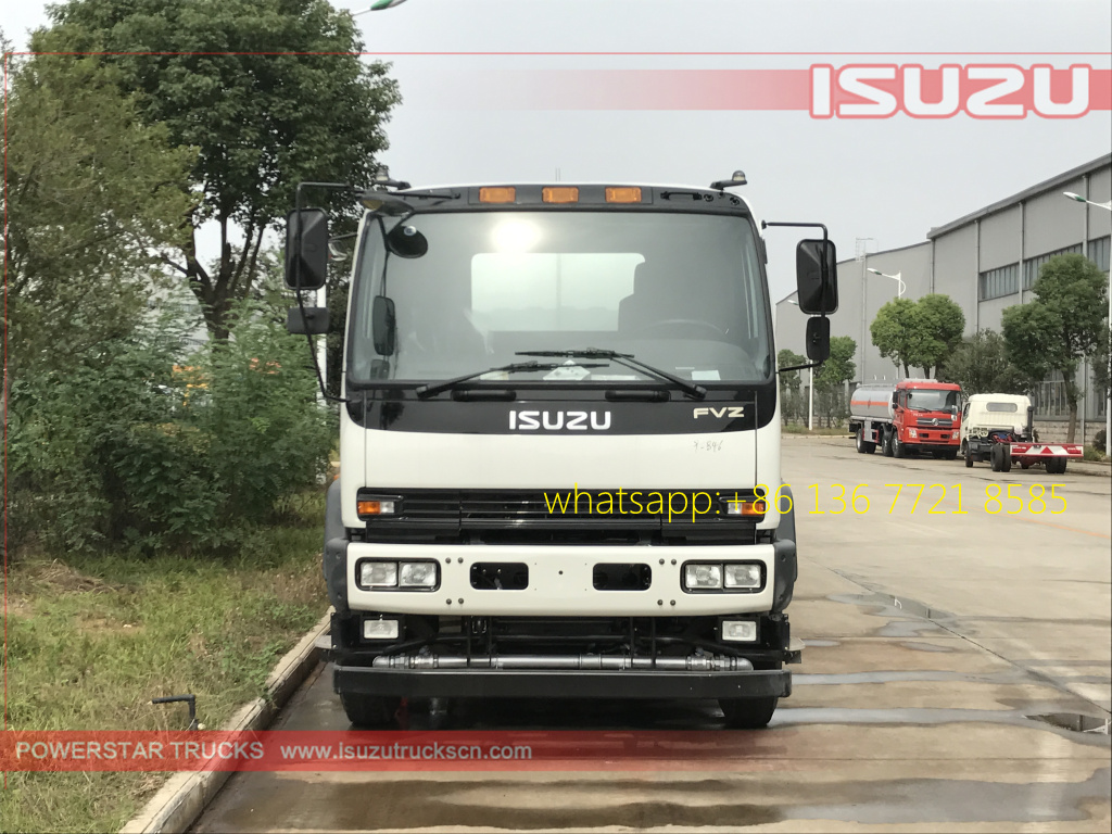 front pictures of 20cbm Water Tanker Isuzu FVZ watering vehicle 